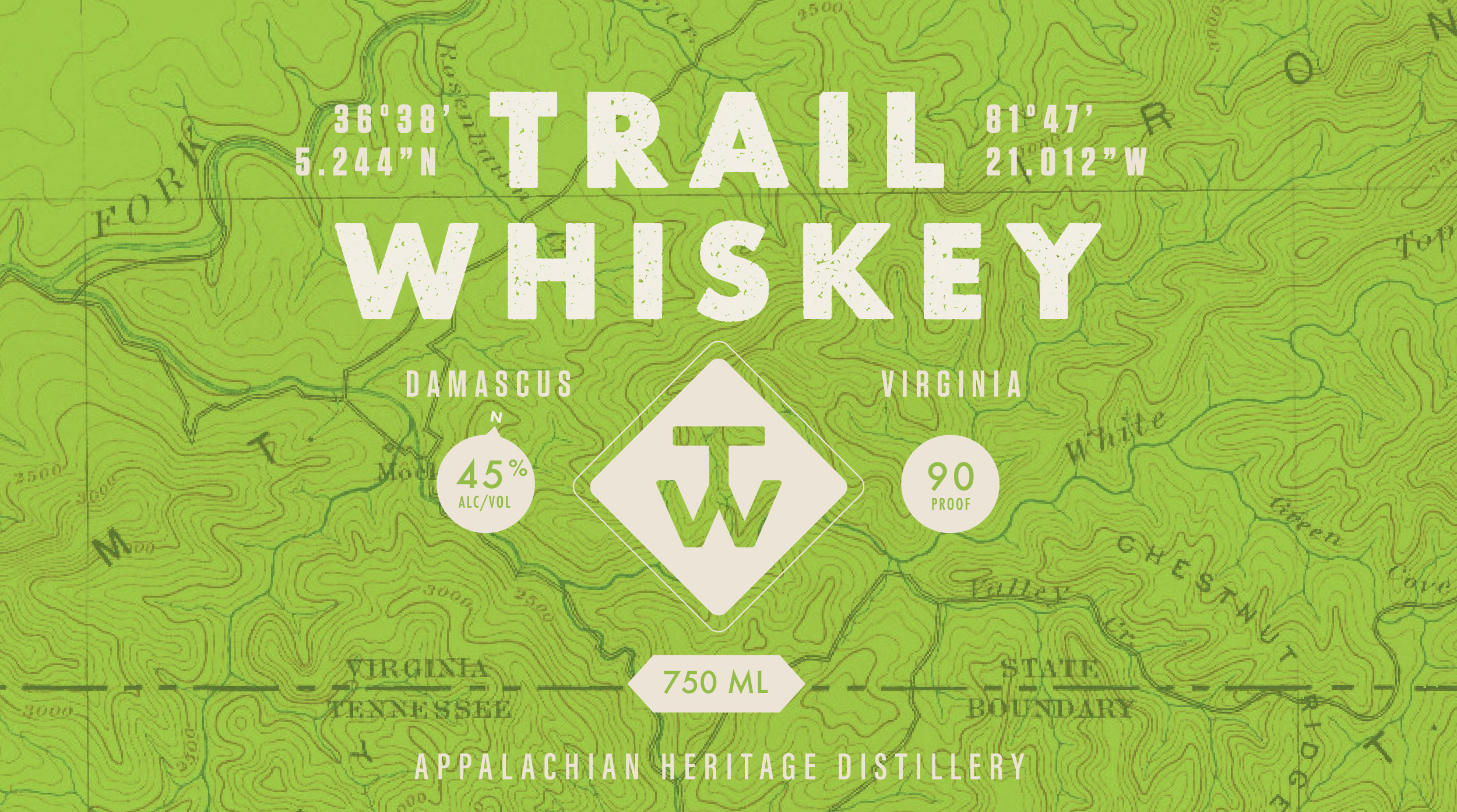 Trail Whiskey - label lockup